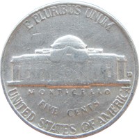 Монета США 5 центов 1959