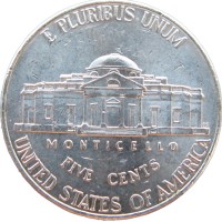 Монета США 5 центов 2011 D