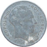 Монета Бельгия 5 франков 1941