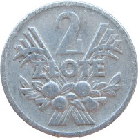 Монета Польша 2 злотых 1958