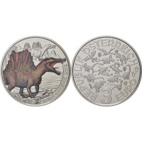 Монета Австрия 3 евро 2019 Спинозавр