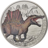 Австрия 3 евро 2019 Спинозавр