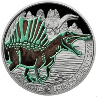 Монета Австрия 3 евро 2019 Спинозавр