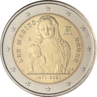 Монета Сан-Марино 2 евро 2021 Альбрехт Дюрер (буклет)