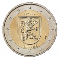 Латвия 2 евро 2017 Курземе