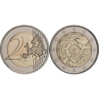 Монета Франция 2 евро 2022 Эразмус