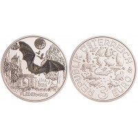 Монета Австрия 3 евро 2016 Летучая мышь