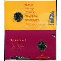 Австралия 50 центов 1995 50 - годовщина окончания Второй мировой войны и памяти военнопленных