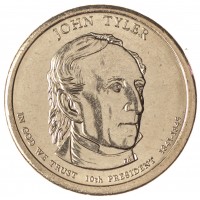 Монета США 1 доллар 2009 Джон Тайлер