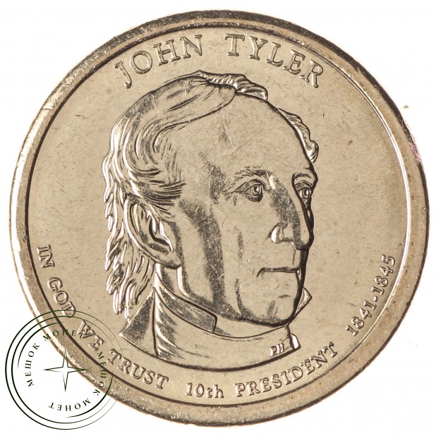 США 1 доллар 2009 Джон Тайлер
