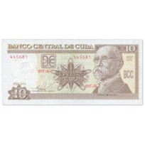 Банкнота Куба 10 песо 2016