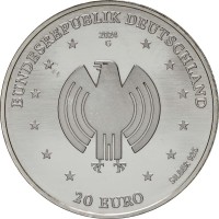 Монета Германия 20 евро 2024 Основной закон