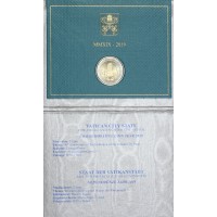 Монета Ватикан 2 евро 2019 90-летие основания города‑государства Ватикан