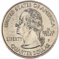 Монета США 25 центов 2009 Пуэрто-Рико