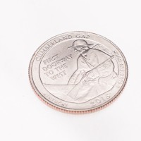 Монета США 25 центов 2016 Национальный парк Камберленд Гэп