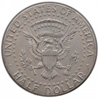 Монета США 50 центов 2018 Кеннеди