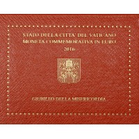 Монета Ватикан 2 евро 2016 Год милосердия (буклет)