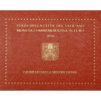 Монета Ватикан 2 евро 2016 Год милосердия (буклет)