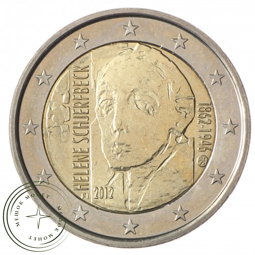 Финляндия 2 евро 2012 Хелена Шерфбек