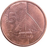 Монета Вануату 5 вату 2015