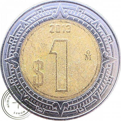 Мексика 1 песо 2013