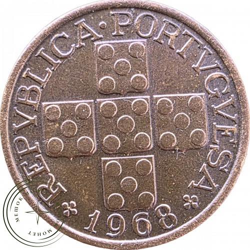 Португалия 20 сентаво 1968