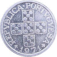 Монета Португалия 10 сентаво 1971
