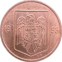Монета Румыния 1 лей 1993