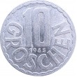 Австрия 10 грошей 1965