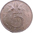 Нидерланды 5 центов 1966