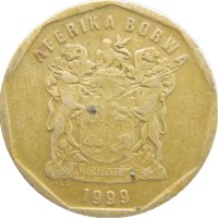 Монета ЮАР 20 центов 1999