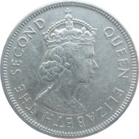 Монета Маврикий 1 рупия 1975