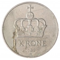 Норвегия 1 крона 1982