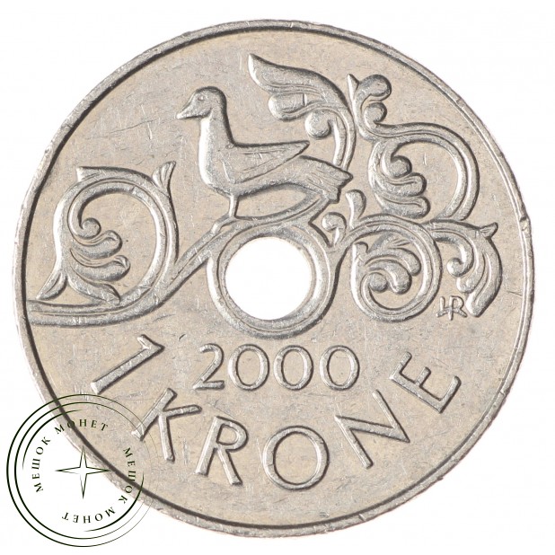 Норвегия 1 крона 2000