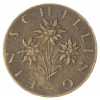 Монета Австрия 1 шиллинг 1961