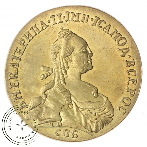 Копия золотого жетона 1766 Придворная карусель