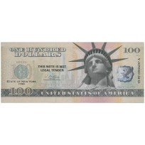 Банкнота США 100 долларов штат Нью-Йорк — сувенирная банкнота