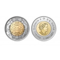 Канада набор 2 монеты 2 доллара 2020 Билл Рид и медведь Хайда