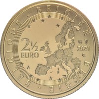 Бельгия 2,5 евро 2021 Пивная культура (Буклет)