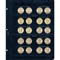 Альбом для юбилейных монет США 1 доллар по монетным дворам