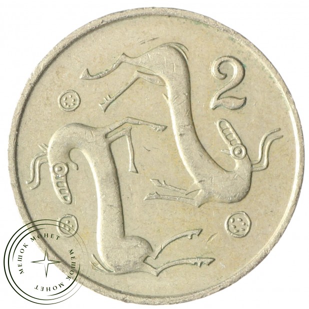Кипр 2 цента 1983