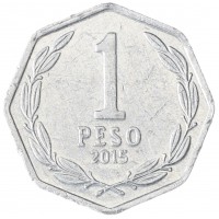 Чили 1 песо 2015