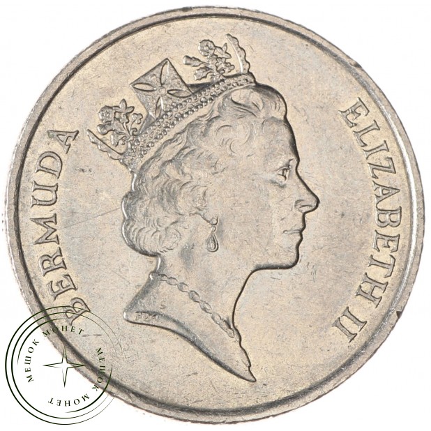 Бермудские острова 25 центов 1997