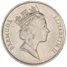 Бермудские острова 25 центов 1997