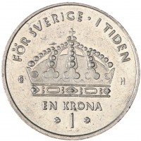 Швеция 1 крона 2004