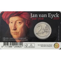 Монета Бельгия 2 евро 2020 Ян ван Эйк (Буклет)