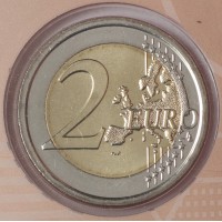 Монета Сан-Марино 2 евро 2017 Международный год устойчивого туризма в интересах развития (буклет)