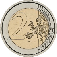Монета Ватикан 2 евро 2025 Микеланджело