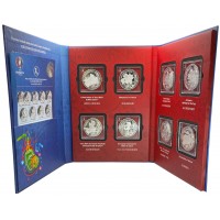 Монета Франция набор памятных медалей УЕФА Евро 2016