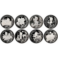 Монета Франция набор памятных медалей УЕФА Евро 2016